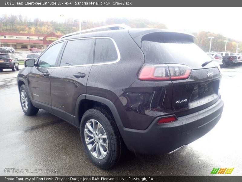 Sangria Metallic / Ski Gray/Black 2021 Jeep Cherokee Latitude Lux 4x4