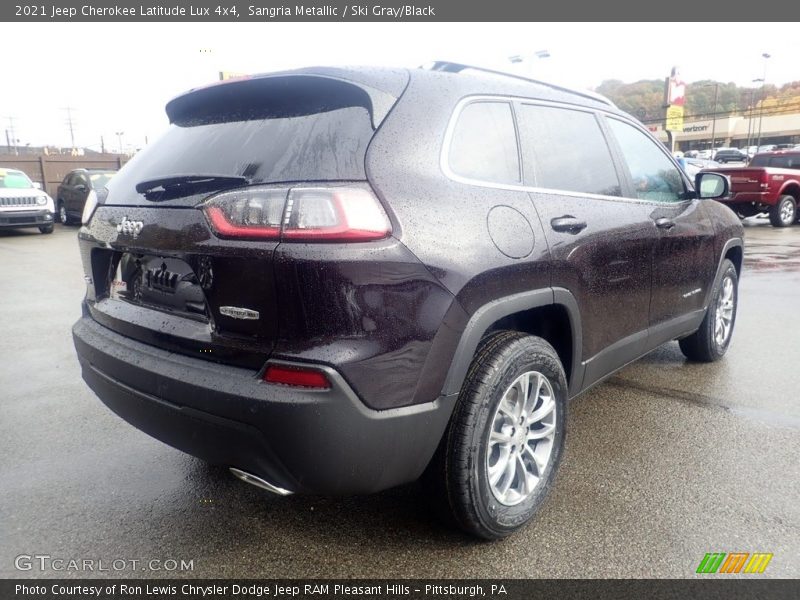 Sangria Metallic / Ski Gray/Black 2021 Jeep Cherokee Latitude Lux 4x4