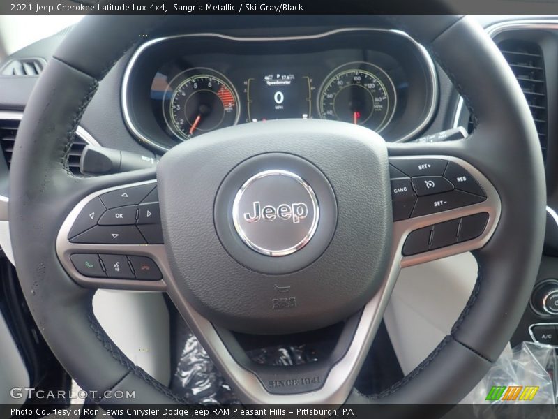 Sangria Metallic / Ski Gray/Black 2021 Jeep Cherokee Latitude Lux 4x4