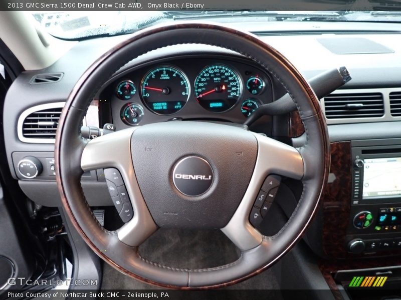 Onyx Black / Ebony 2013 GMC Sierra 1500 Denali Crew Cab AWD
