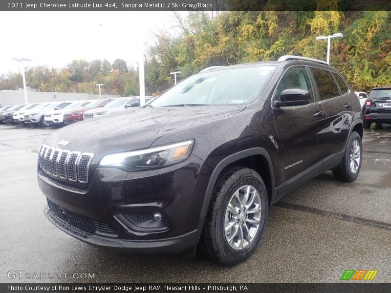 Sangria Metallic / Ski Gray/Black 2021 Jeep Cherokee Latitude Lux 4x4