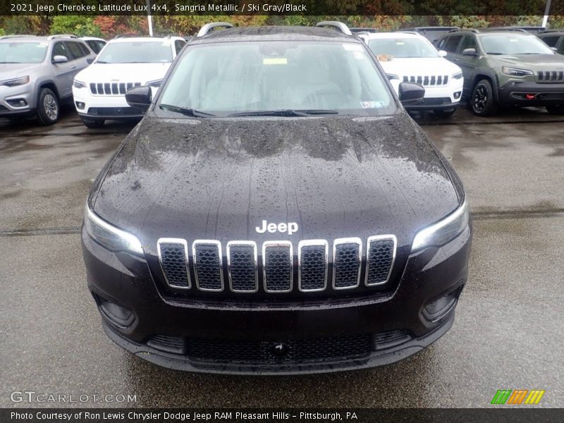 Sangria Metallic / Ski Gray/Black 2021 Jeep Cherokee Latitude Lux 4x4