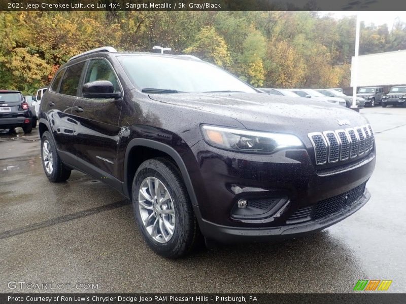 Sangria Metallic / Ski Gray/Black 2021 Jeep Cherokee Latitude Lux 4x4
