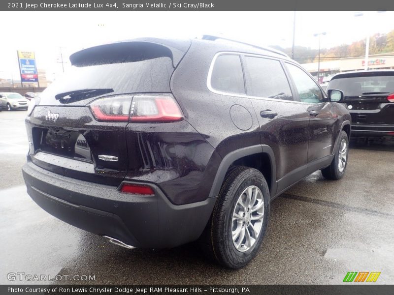 Sangria Metallic / Ski Gray/Black 2021 Jeep Cherokee Latitude Lux 4x4