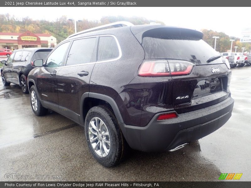 Sangria Metallic / Ski Gray/Black 2021 Jeep Cherokee Latitude Lux 4x4