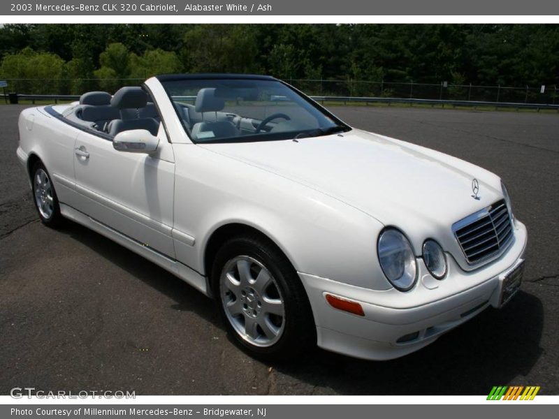 Alabaster White / Ash 2003 Mercedes-Benz CLK 320 Cabriolet