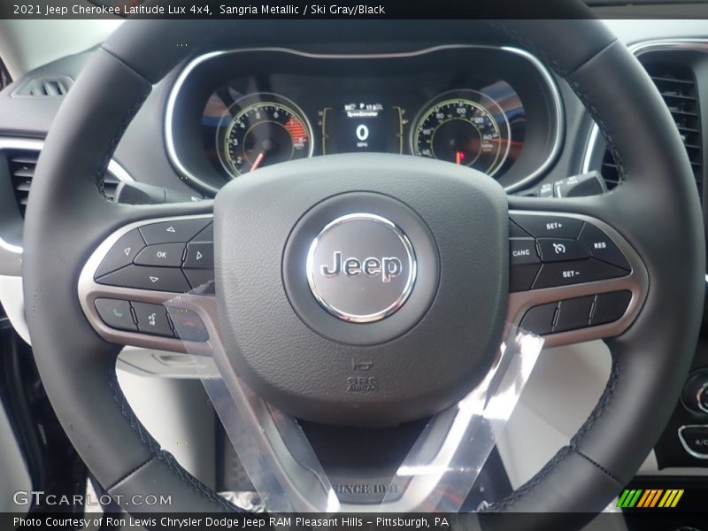 Sangria Metallic / Ski Gray/Black 2021 Jeep Cherokee Latitude Lux 4x4