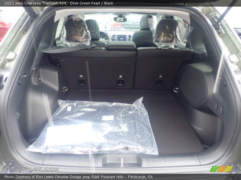Olive Green Pearl / Black 2021 Jeep Cherokee Traihawk 4x4