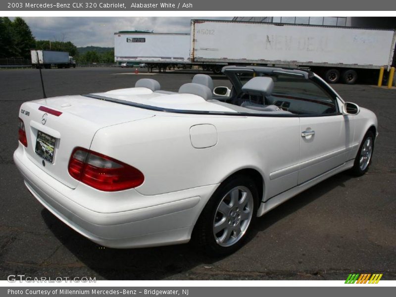 Alabaster White / Ash 2003 Mercedes-Benz CLK 320 Cabriolet