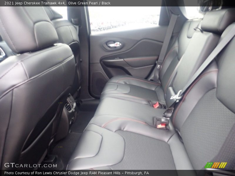 Olive Green Pearl / Black 2021 Jeep Cherokee Traihawk 4x4