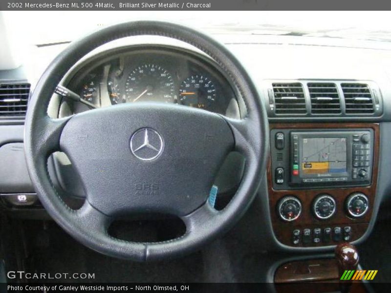 Brilliant Silver Metallic / Charcoal 2002 Mercedes-Benz ML 500 4Matic