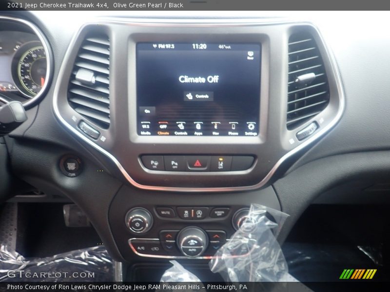 Olive Green Pearl / Black 2021 Jeep Cherokee Traihawk 4x4
