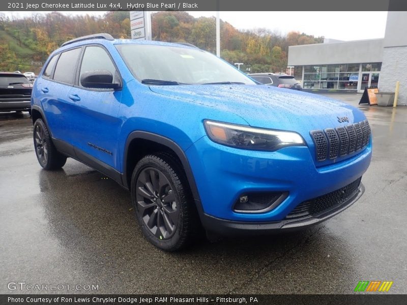 Hydro Blue Pearl / Black 2021 Jeep Cherokee Latitude Lux 4x4