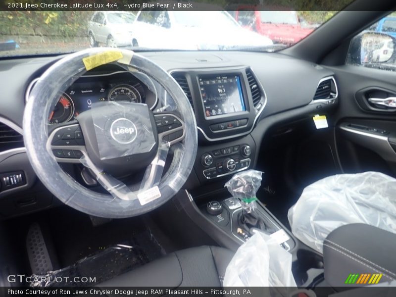 Hydro Blue Pearl / Black 2021 Jeep Cherokee Latitude Lux 4x4