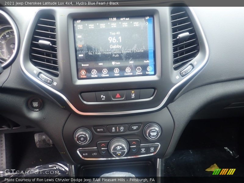 Hydro Blue Pearl / Black 2021 Jeep Cherokee Latitude Lux 4x4