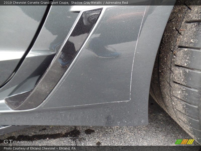Shadow Gray Metallic / Adrenaline Red 2019 Chevrolet Corvette Grand Sport Coupe