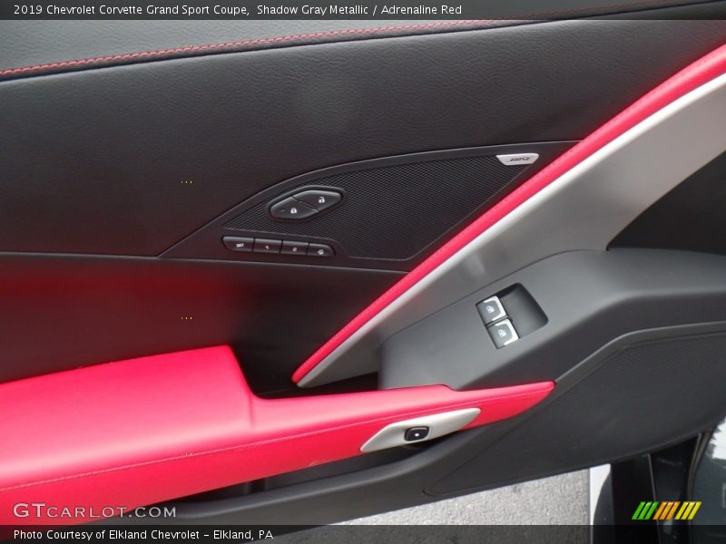 Shadow Gray Metallic / Adrenaline Red 2019 Chevrolet Corvette Grand Sport Coupe