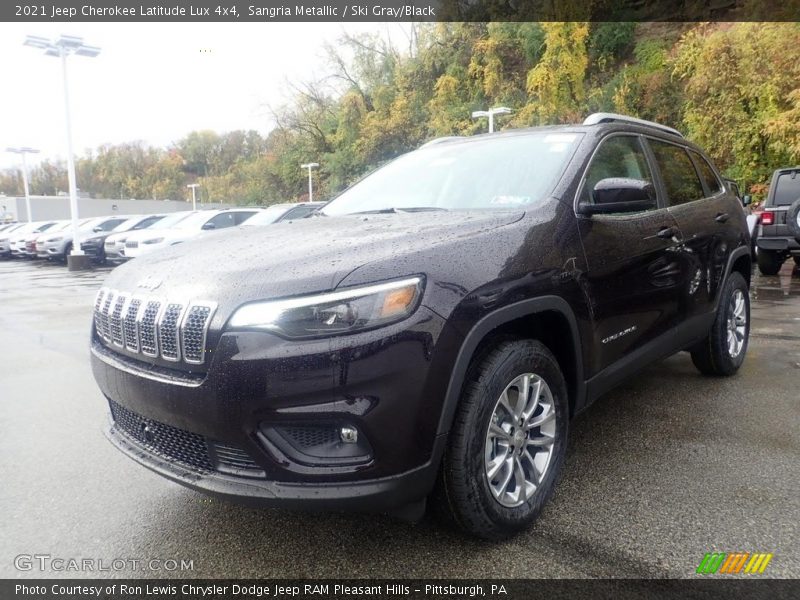 Sangria Metallic / Ski Gray/Black 2021 Jeep Cherokee Latitude Lux 4x4
