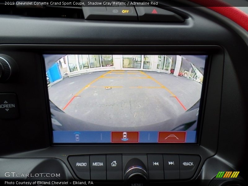 Shadow Gray Metallic / Adrenaline Red 2019 Chevrolet Corvette Grand Sport Coupe