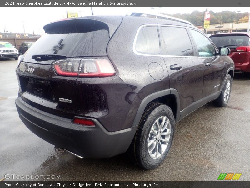 Sangria Metallic / Ski Gray/Black 2021 Jeep Cherokee Latitude Lux 4x4