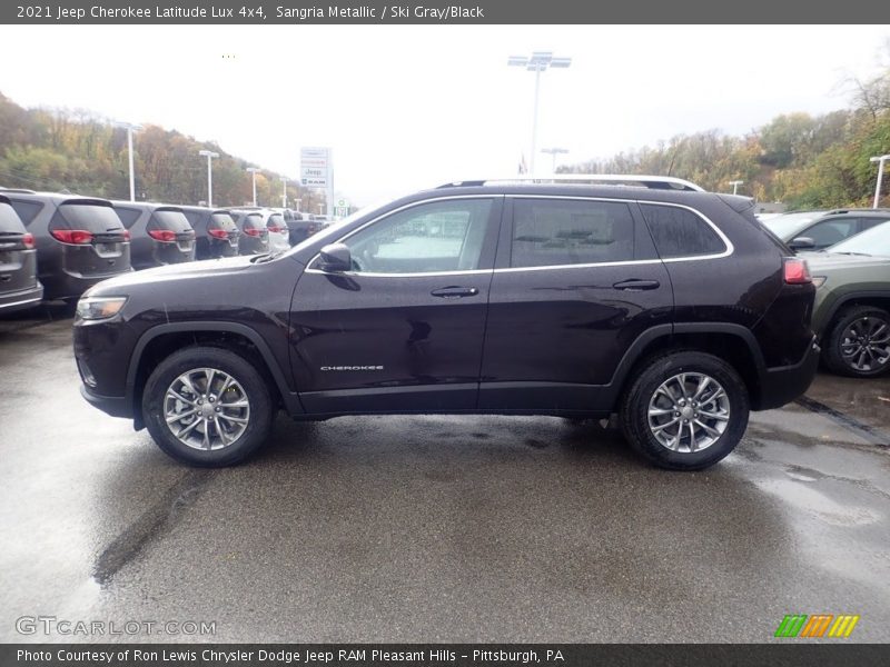 Sangria Metallic / Ski Gray/Black 2021 Jeep Cherokee Latitude Lux 4x4