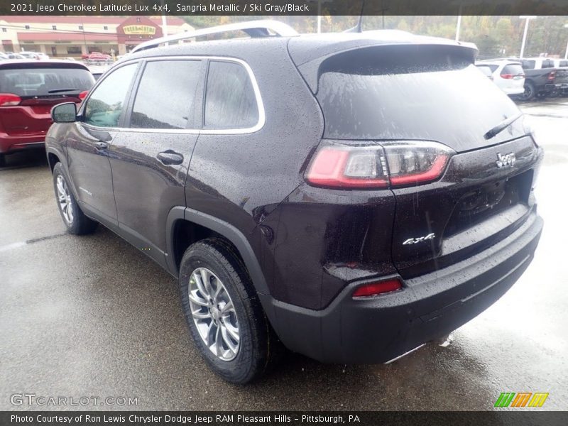 Sangria Metallic / Ski Gray/Black 2021 Jeep Cherokee Latitude Lux 4x4