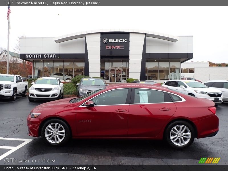 Cajun Red Tintcoat / Jet Black 2017 Chevrolet Malibu LT