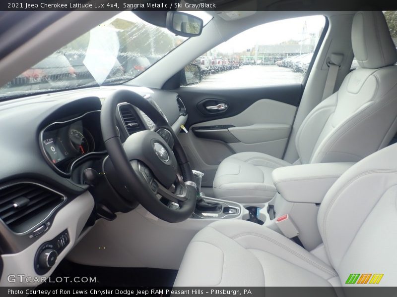 Front Seat of 2021 Cherokee Latitude Lux 4x4