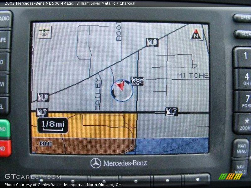 Brilliant Silver Metallic / Charcoal 2002 Mercedes-Benz ML 500 4Matic