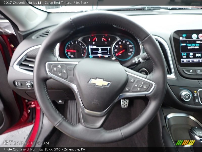 Cajun Red Tintcoat / Jet Black 2017 Chevrolet Malibu LT