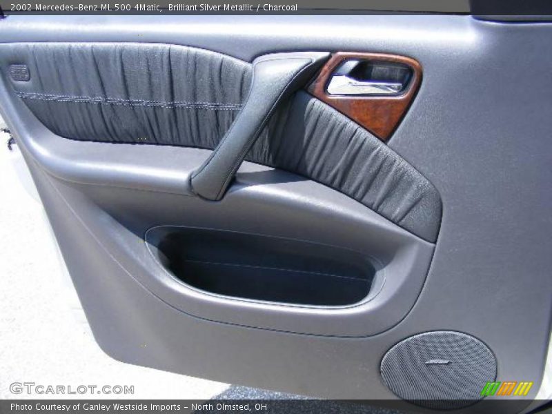 Brilliant Silver Metallic / Charcoal 2002 Mercedes-Benz ML 500 4Matic