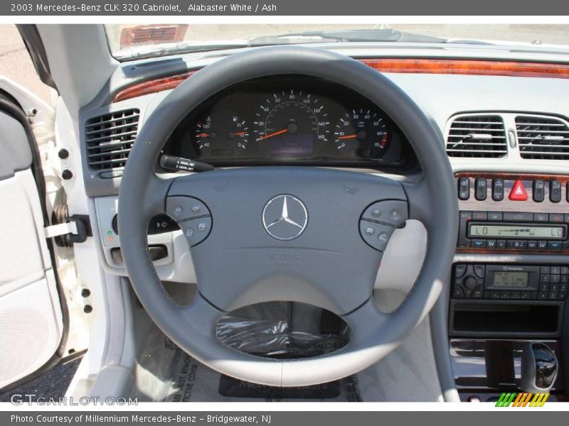 Alabaster White / Ash 2003 Mercedes-Benz CLK 320 Cabriolet