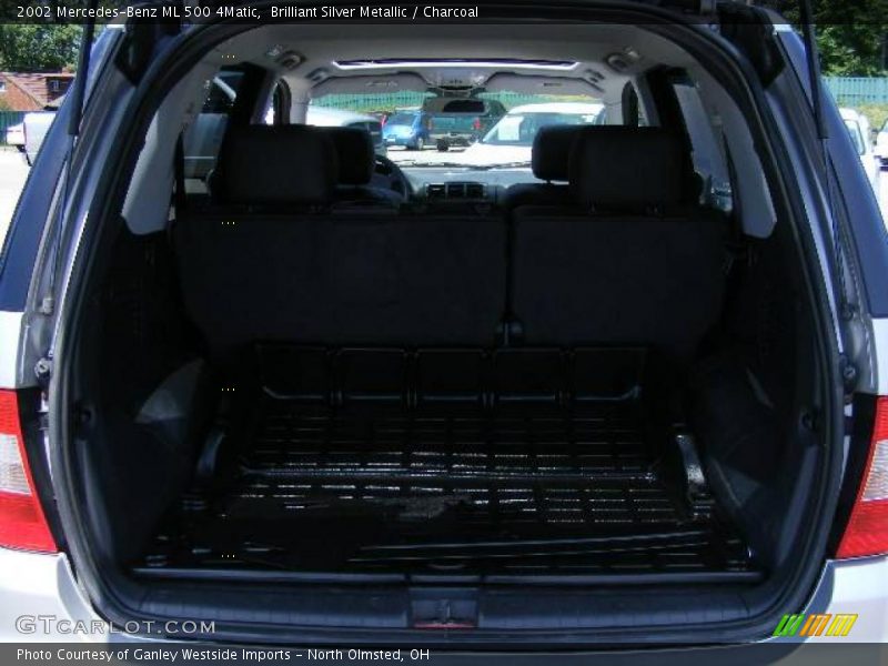 Brilliant Silver Metallic / Charcoal 2002 Mercedes-Benz ML 500 4Matic