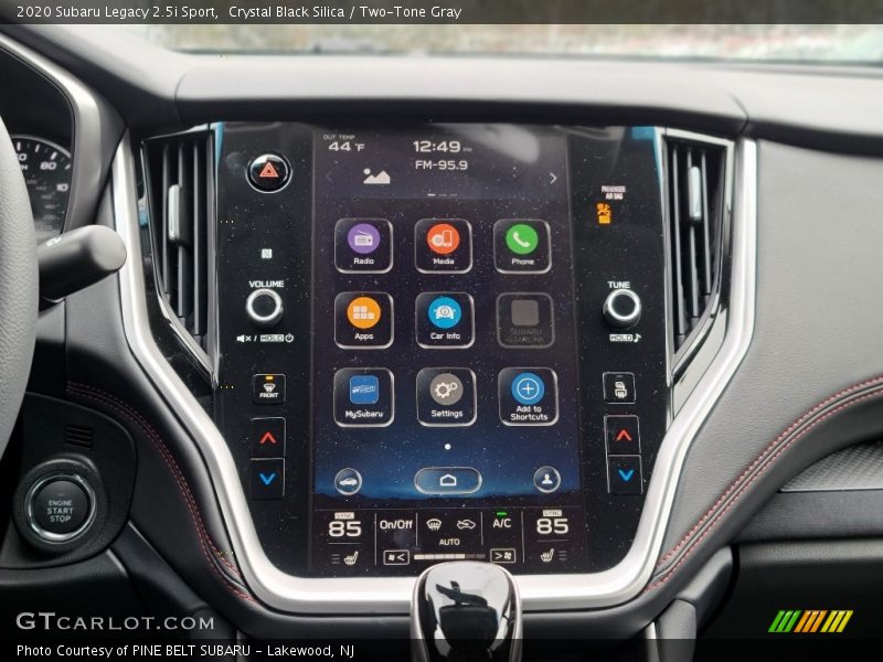 Crystal Black Silica / Two-Tone Gray 2020 Subaru Legacy 2.5i Sport