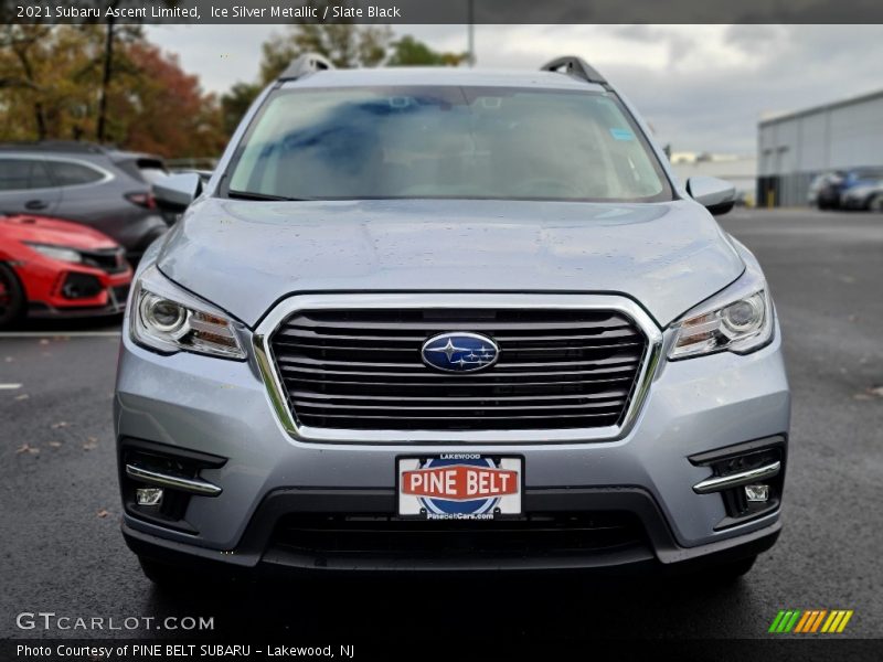 Ice Silver Metallic / Slate Black 2021 Subaru Ascent Limited