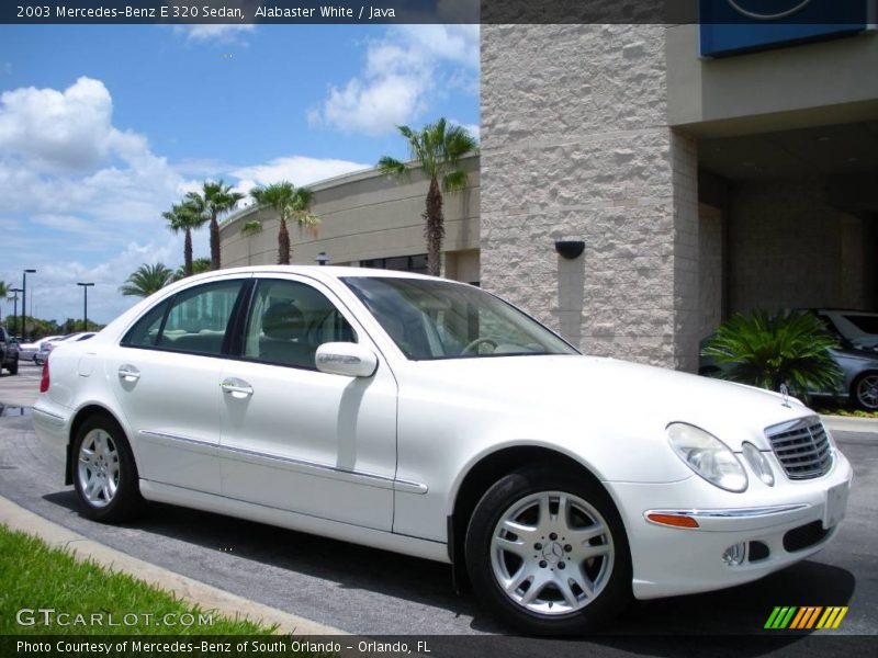 Alabaster White / Java 2003 Mercedes-Benz E 320 Sedan