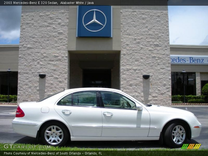 Alabaster White / Java 2003 Mercedes-Benz E 320 Sedan
