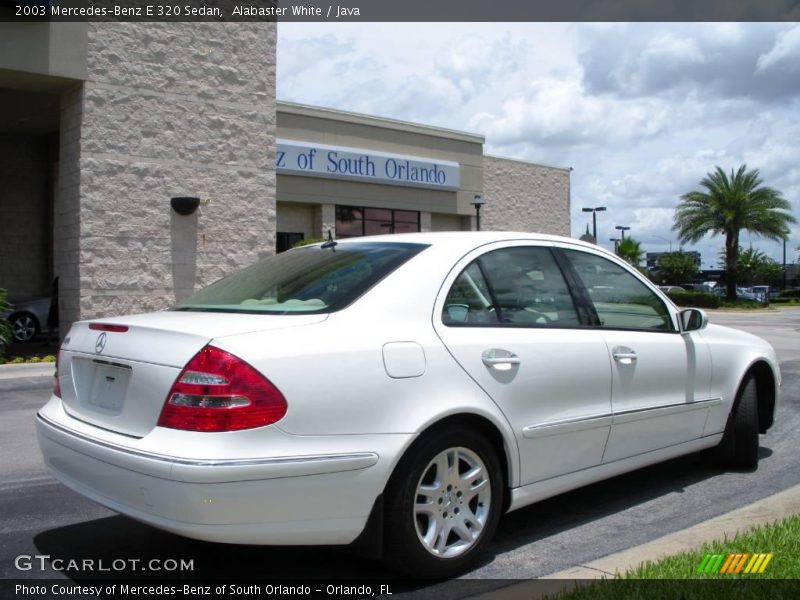 Alabaster White / Java 2003 Mercedes-Benz E 320 Sedan