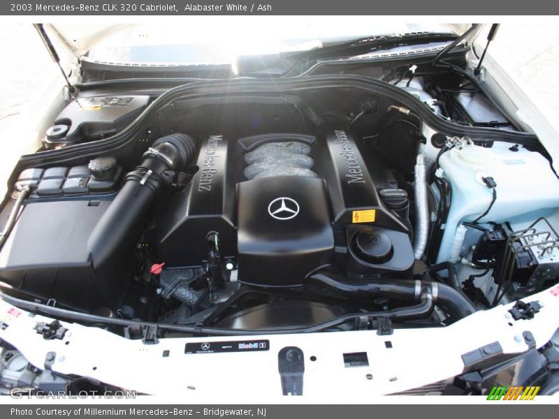 Alabaster White / Ash 2003 Mercedes-Benz CLK 320 Cabriolet