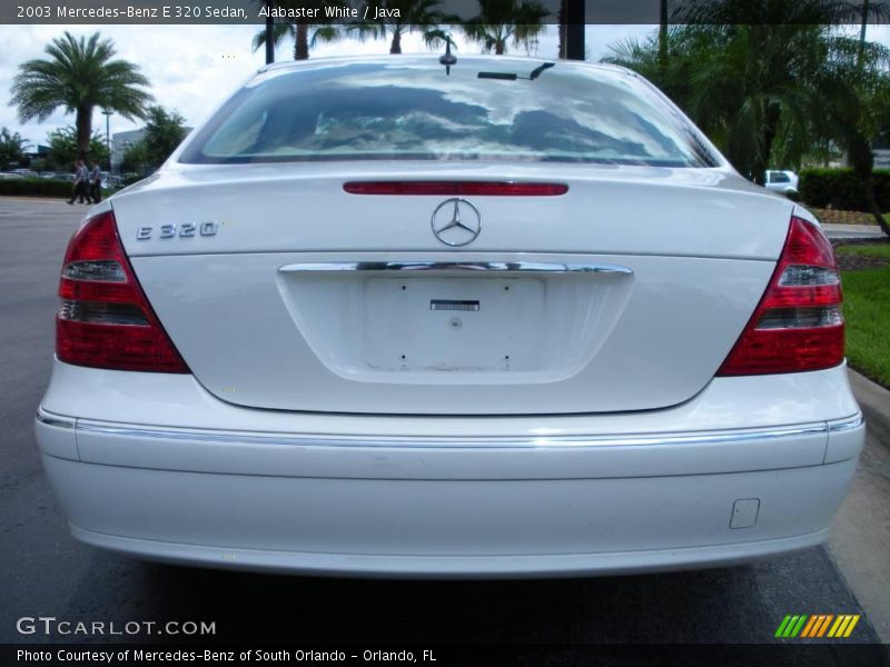 Alabaster White / Java 2003 Mercedes-Benz E 320 Sedan
