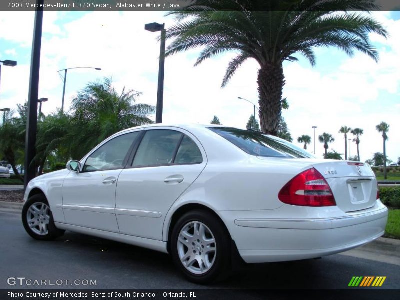 Alabaster White / Java 2003 Mercedes-Benz E 320 Sedan