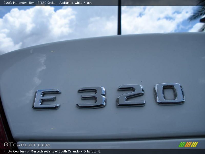 Alabaster White / Java 2003 Mercedes-Benz E 320 Sedan