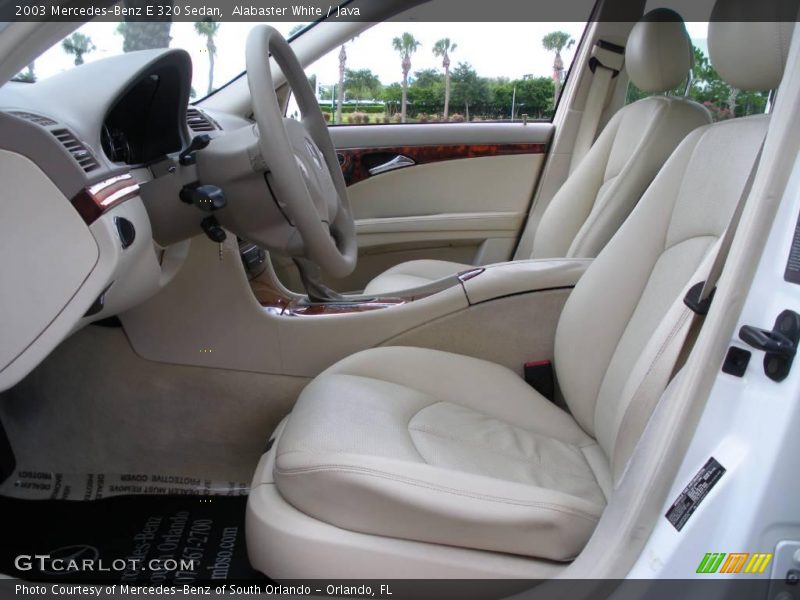 Alabaster White / Java 2003 Mercedes-Benz E 320 Sedan