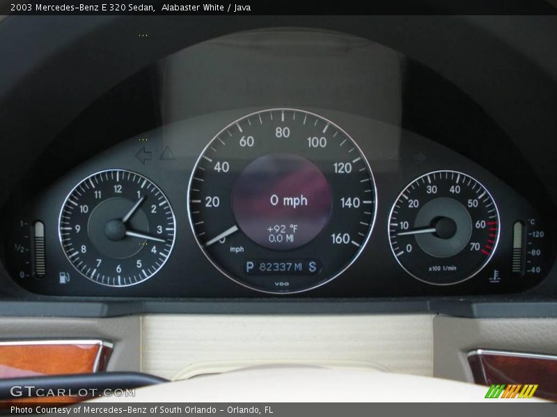 Alabaster White / Java 2003 Mercedes-Benz E 320 Sedan