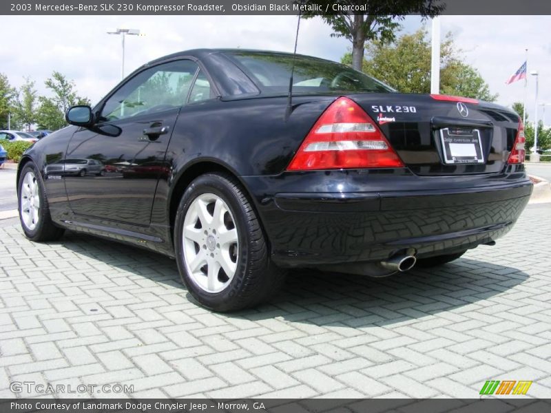 Obsidian Black Metallic / Charcoal 2003 Mercedes-Benz SLK 230 Kompressor Roadster