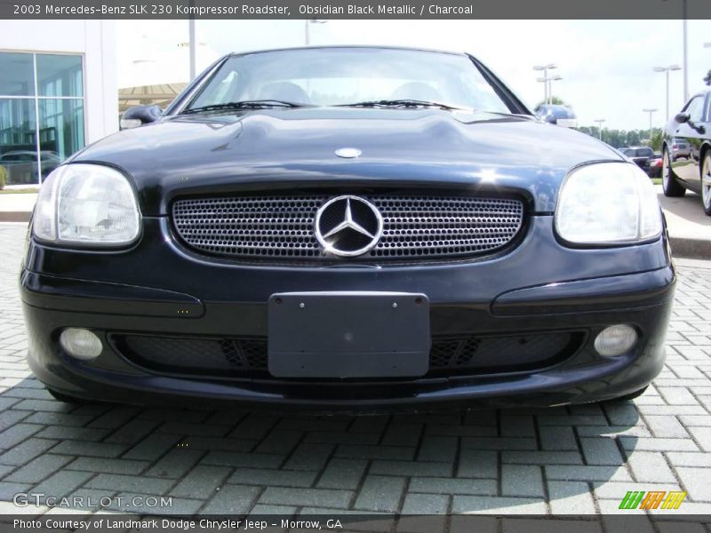 Obsidian Black Metallic / Charcoal 2003 Mercedes-Benz SLK 230 Kompressor Roadster