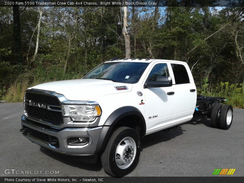 Bright White / Black/Diesel Gray 2020 Ram 5500 Tradesman Crew Cab 4x4 Chassis