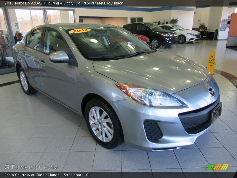 Liquid Silver Metallic / Black 2013 Mazda MAZDA3 i Touring 4 Door