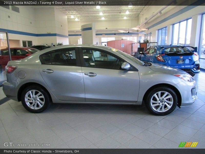 Liquid Silver Metallic / Black 2013 Mazda MAZDA3 i Touring 4 Door