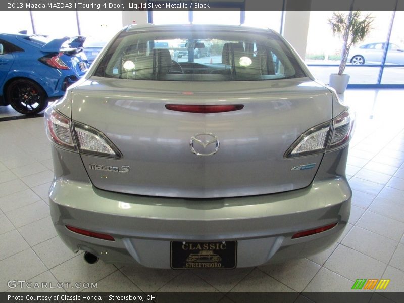 Liquid Silver Metallic / Black 2013 Mazda MAZDA3 i Touring 4 Door